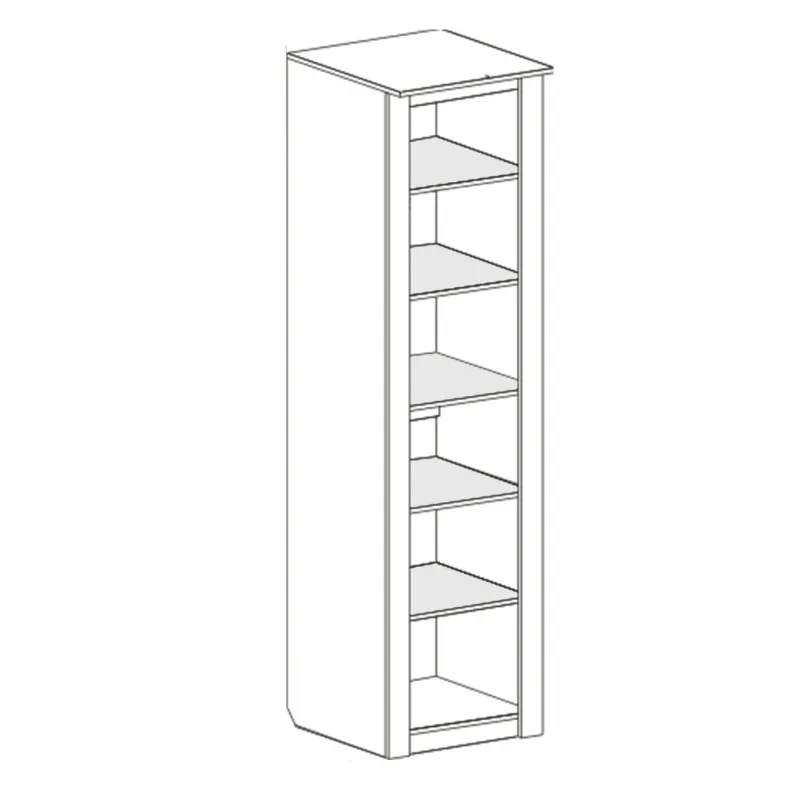 Шкаф однодверный "Элана" спальня Бодега белая