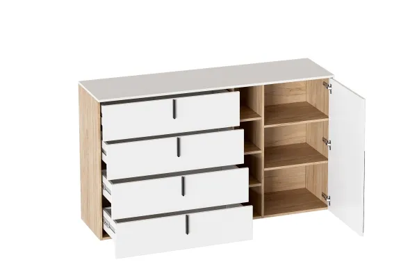 Комод 4 ящ 1 дв "Ренн"